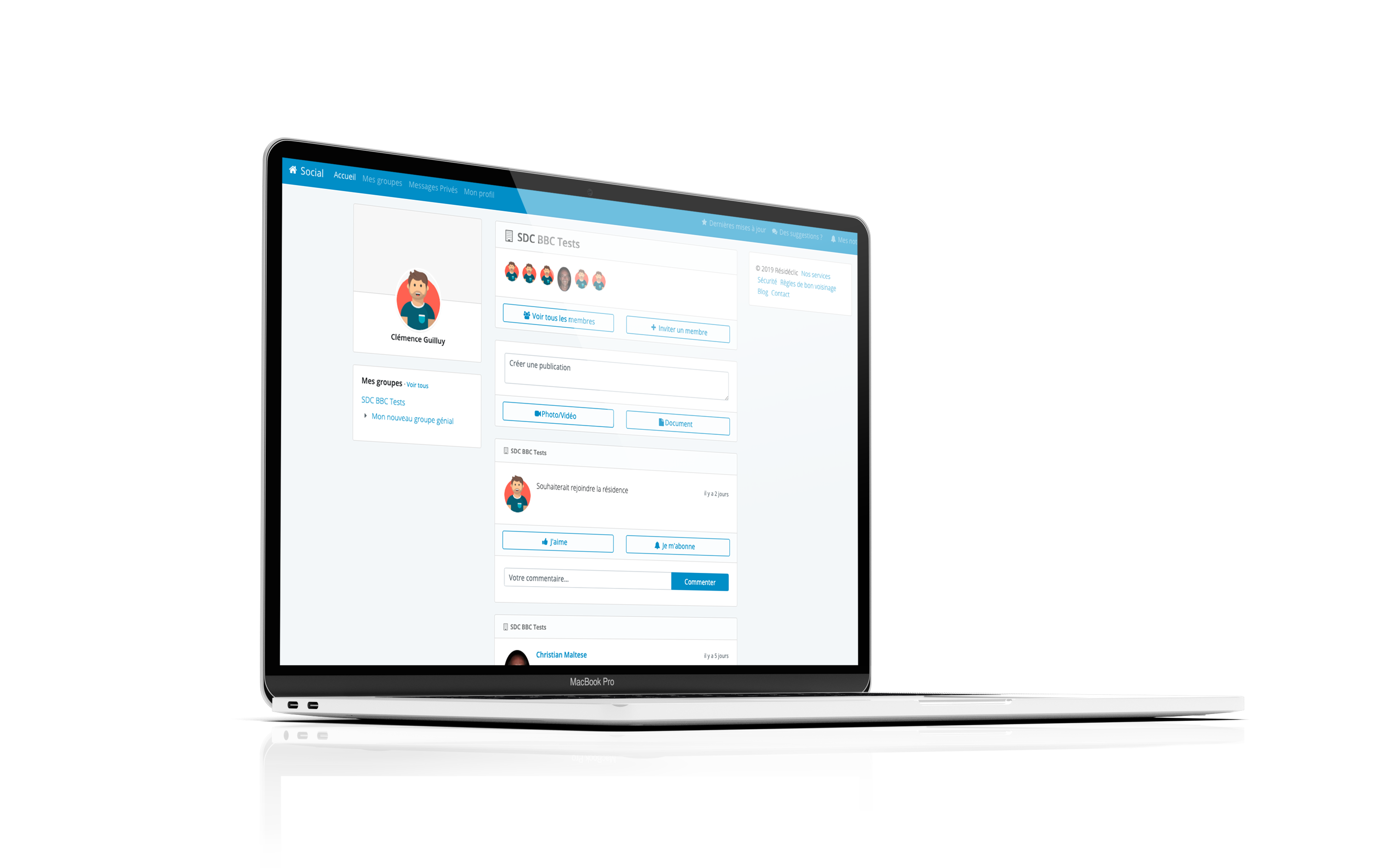 Résidéclic - le réseau social de votre résidence